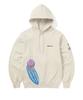 Surfing Skull Hoodie Natural