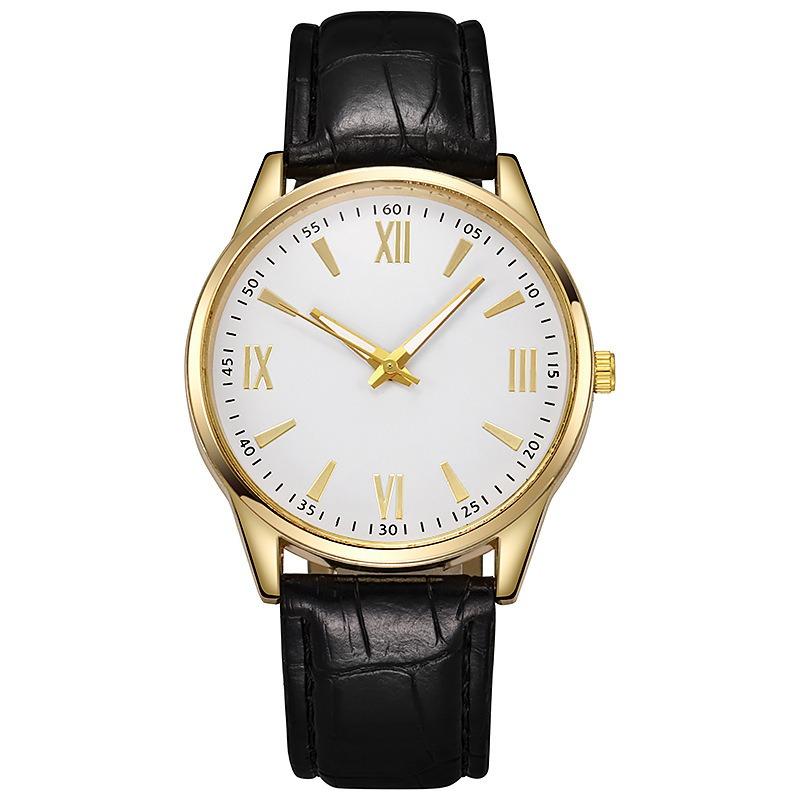 Men's Watch New Business Men's Watch Casual Geneva Quartz Watch Belt Watch