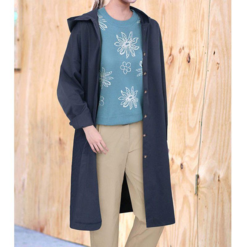 

Модный стиль Женская уличная одежда Хаки Худи Свободный Приталенный Простой Миди Длинный рукав Тренч Кардиган Мода Grey L