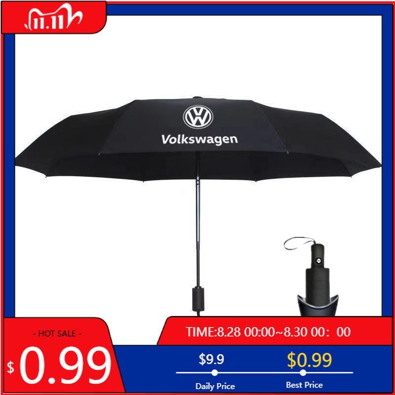 VW GTI GOLF 2026 Gorące Dla VW VOLKSWAGEN Samochodowe Składane Parasole Przeciwsłoneczne Półautomatyczne Styl Logo Dla Volkswagen Golf Touareg Tigu