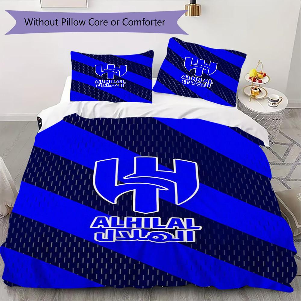 Roshn Saudi League football team Al Hilal SFC Neymar da Silva Santos Júnior Home Decoration Soft Bedding Down Pillowcase Duvet Cover (without core) K3