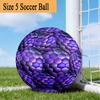 1PC Purple Honeycomb Size 5 Soccer Balls, Anti-Slip, Outdoor Sport, a Unique Gift, Birthdays, Christmas Gifts Valentine'S Day Gifts A46