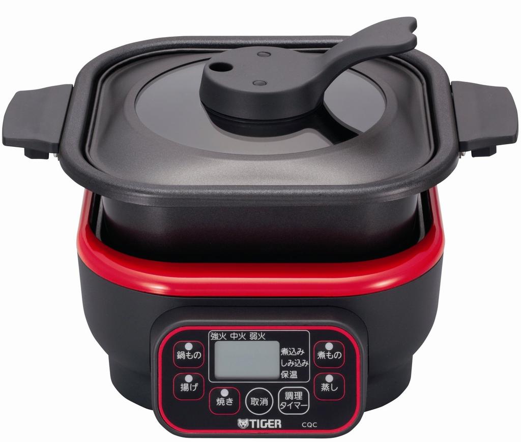 Tiger Microcomputer Table Cooker, Tomato Red, CQC-A070-RT