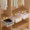 Sock Storage Magic: Pull-Out Basket for Underwear, Pants, and Clothing - Wardrobe Rack Box Drawer Hanging Solution