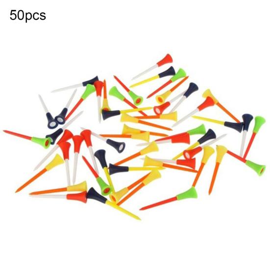 

50Pcs/Set 83mm Durable Golf Tees Cushion Top Ball Holder Training Accessories