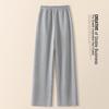 Shechi Women's Elastic Waist Solid Color Casual Long Pants