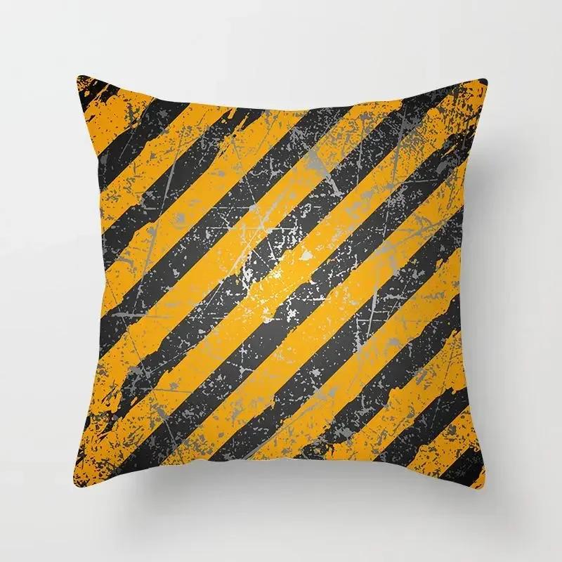Golden Sofa Pillowcase Digital Printing Office Cushion Cover