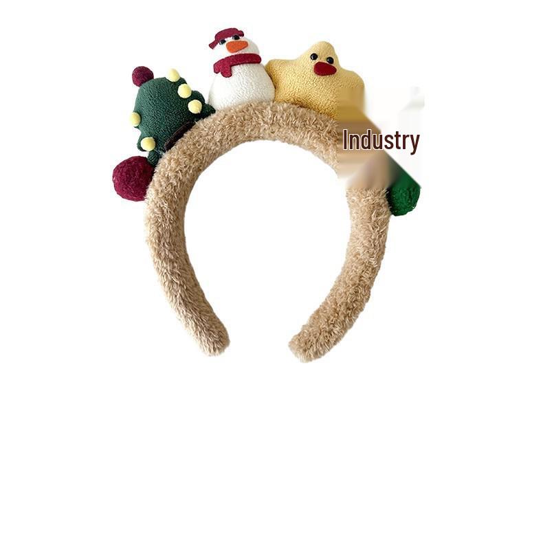 Kinder Elch Cartoon Weihnachts Stirnband: Plüsch Haaraccessoire für kleine Mädchen - Ausgabe 2025