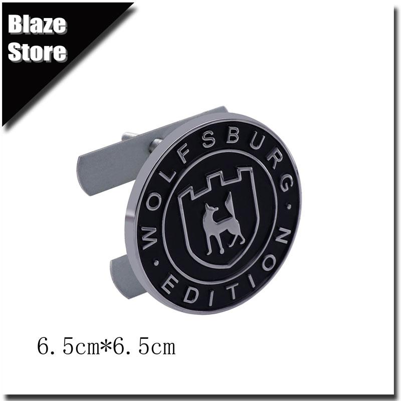 3D Metall Auto Karosserie Kühlergrill Plakette WOLFSBURG EDITION Emblem Auto Aufkleber Für Polo Golf Santana Passat Käfer Touareg