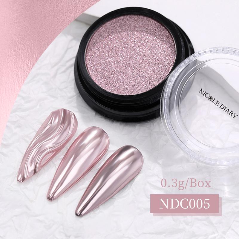 Silver Nail Glitter Powder Metallic Effect Pigment UV Gel Polish Flakes Dust Manicure Decoration Nails Accessories