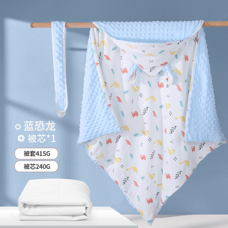 Novorozenecká deka zabalená do fleecu z fazolí Čtyřsezónní univerzální novorozenecká deka Čistá bavlna