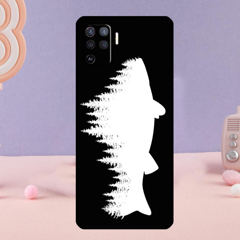 Love Fishing Phone Case For Oppo A38 A18 A58 A78 A98 A79 A40 A60 A80 A16 A76 A96 A15 A74 A94 A54 A77 A17