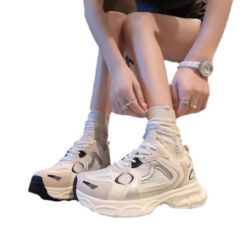 Platform casual sports shoes women's autumn breathable summer new dad shoes versatile running shoes