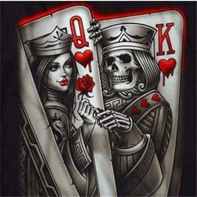 Volle 5D Diy Diamant Malerei Poker König Königin Stickerei Kreuzstich Home Decor handgemachtes Geschenk