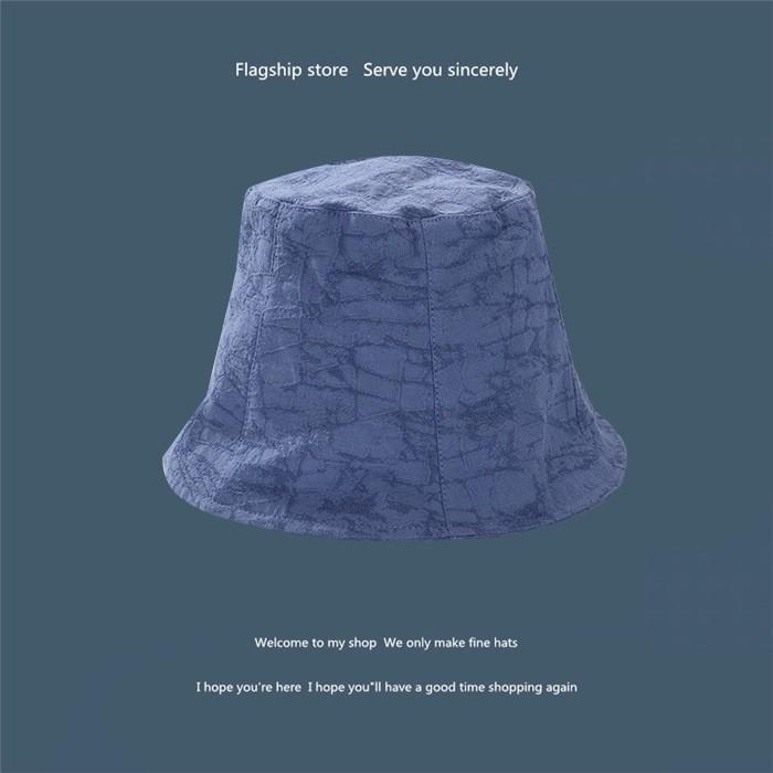 

Patterned Versatile Fisherman Hat For Women Adjustable Summer Fashion Essential синий