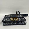 [Pre-Owned] 30 Montaigne Oblique Embroidered Monogram Flap Adjustable Shoulder Strap Montaigne Box Bag Leather Details Large - Excellent #ZFWYRV