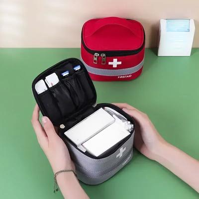Portable First Aid Kit Travel Outdoor Storage Health Pack Medicine Box Travel Family Pack Drugs Home Textile Medical Box