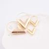 Concise Personality Gold Big V Shape Geometric Earrings Exaggerated Dangle Earring Fashion Jewerly Accessories for Women