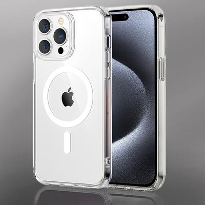 Magsafe Průhledný kryt na telefon pro IPhone 15 Pro 13 11 12 14 Pro Max Plus 12 13 Mini Bezdrátové nabíjení Nárazuvzdorný Zadní Plná ochrana Kryt