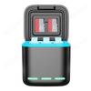 3-Channel Battery Charger with Type C Cable Storage Charging Box 2 SD Slot Batteries Storage Case for GoPro Go Pro Hero 8 7 6 5