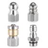 4pcs Set Robust And Durable Drain Jetting Hose Spray Nozzle Efficient Cleaning Easy To Install