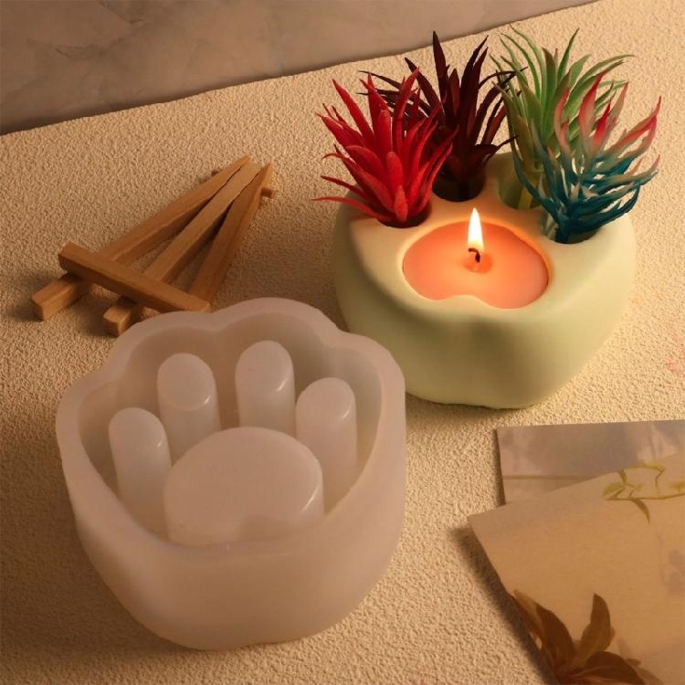 Handmade Succulent Planter Mold Cat Claw Molds Silicone Mould for Plant Lovers