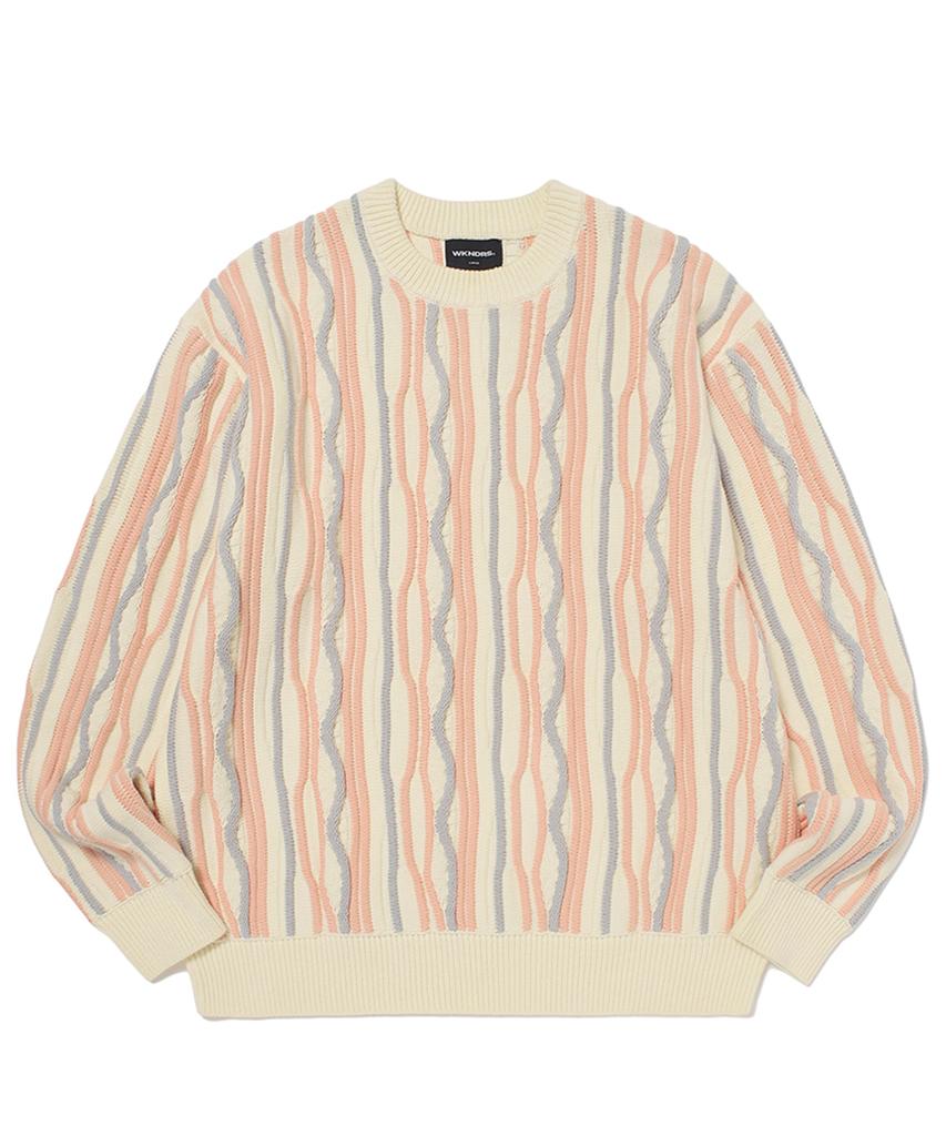 WKNDRS Wave Knitted Sweater (Ivory)