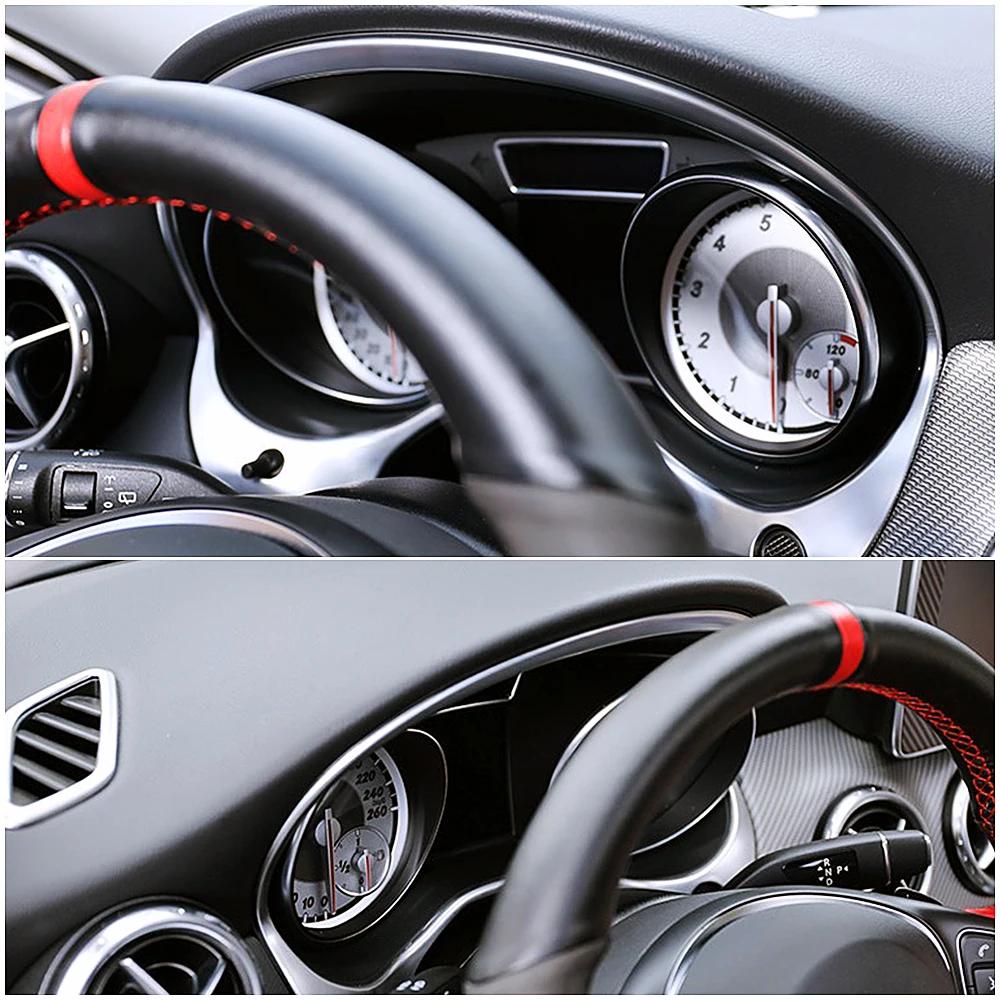 For Mercedes Benz GLA X156 LHD 2014-2019 Interior Instrument Dashboard Panel Cover Sticker Trim Bezel Strip Molding Garnish