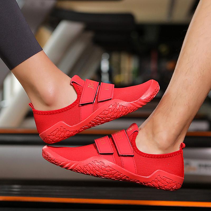 Fitnessstudio Fitness Cross-Training Sportschuhe Rutschfeste Gewichtheberschuhe Atmungsaktive Kniebeugeschuhe Rutschfeste Walking-Flats