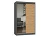 Wardrobe Iga 120 A/C ANTHRACITE ARTISAN