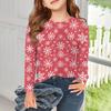 Girls Long Sleeve T Shirts Kids Fall Tops Crewneck Basic Tees Vintage Graphic Printing Top 5-14Y