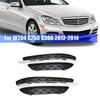 2 Piece DRL Fog Light Cover Trim Black For 2012-2014 C250 C300 C350 Luxury