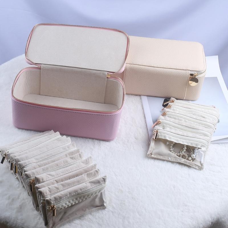 Elegant Leather Jewelry Box Stylish Jewelry Case Jewelry Storage Box Practical Jewelry Display Box Storage Holder