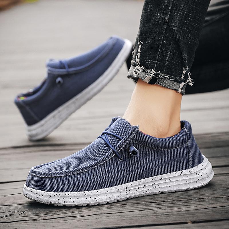 Maedef Shoes For Men Canvas Shoes Breathable Loafers Vulcanized Driving Sport Shoes Comfortable Men Sneakers Male Walking Shoes