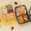 Fiambrera Bento para Microondas Vajilla Caja de Almacenamiento de Alimentos Niños Niños Escuela Oficina Fiambrera Bento Portátil