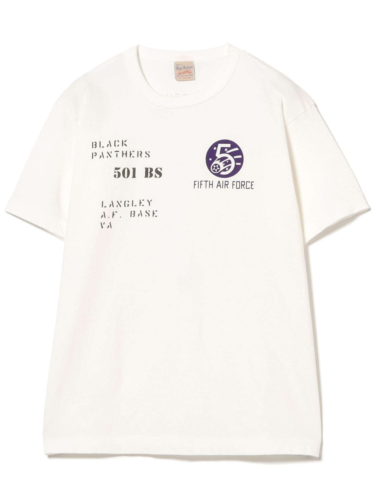 

BEAMS BOY S/S TEE BUZZ RICKSON S AIR FORCE T-SHIRT Women s WHITE S