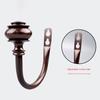 2Pcs Vintage Style Curtain Holdbacks Wall Mounted Metal Tieback Hooks U-Shaped with Screws Curtain Hanging Hook Bedroom