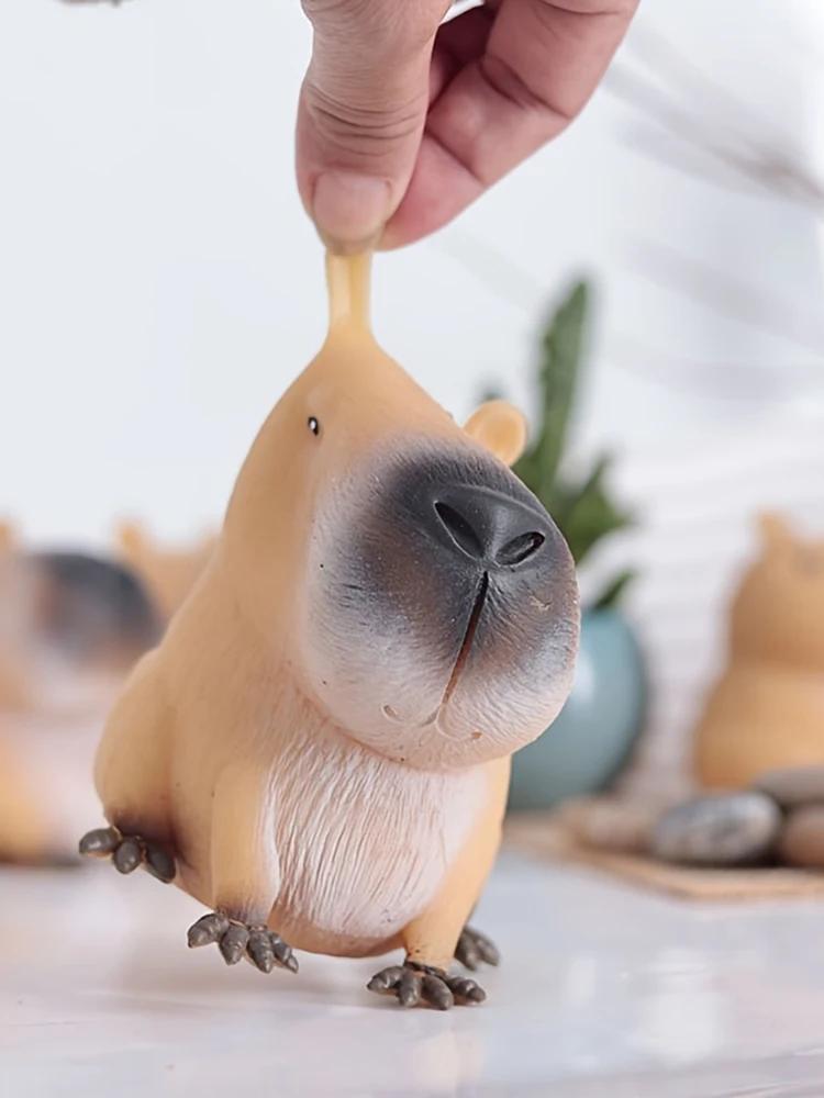 Cute Capybara Porpoise Squeeze Toy Quick Rebound Durable TPR Material Fun Stress Relief Animal Design for Relaxation and Play