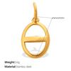 Vintage Fashion Diy Smiley Face Love Coconut Tree Pendant Stainless Steel Gold-Plated Various Jewelry Accessories