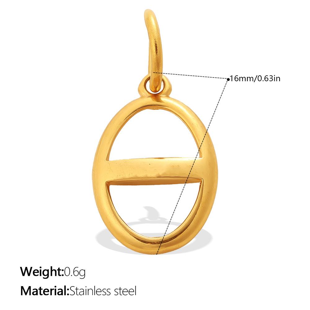 Vintage Fashion Diy Smiley Face Love Coconut Tree Pendant Stainless Steel Gold-Plated Various Jewelry Accessories