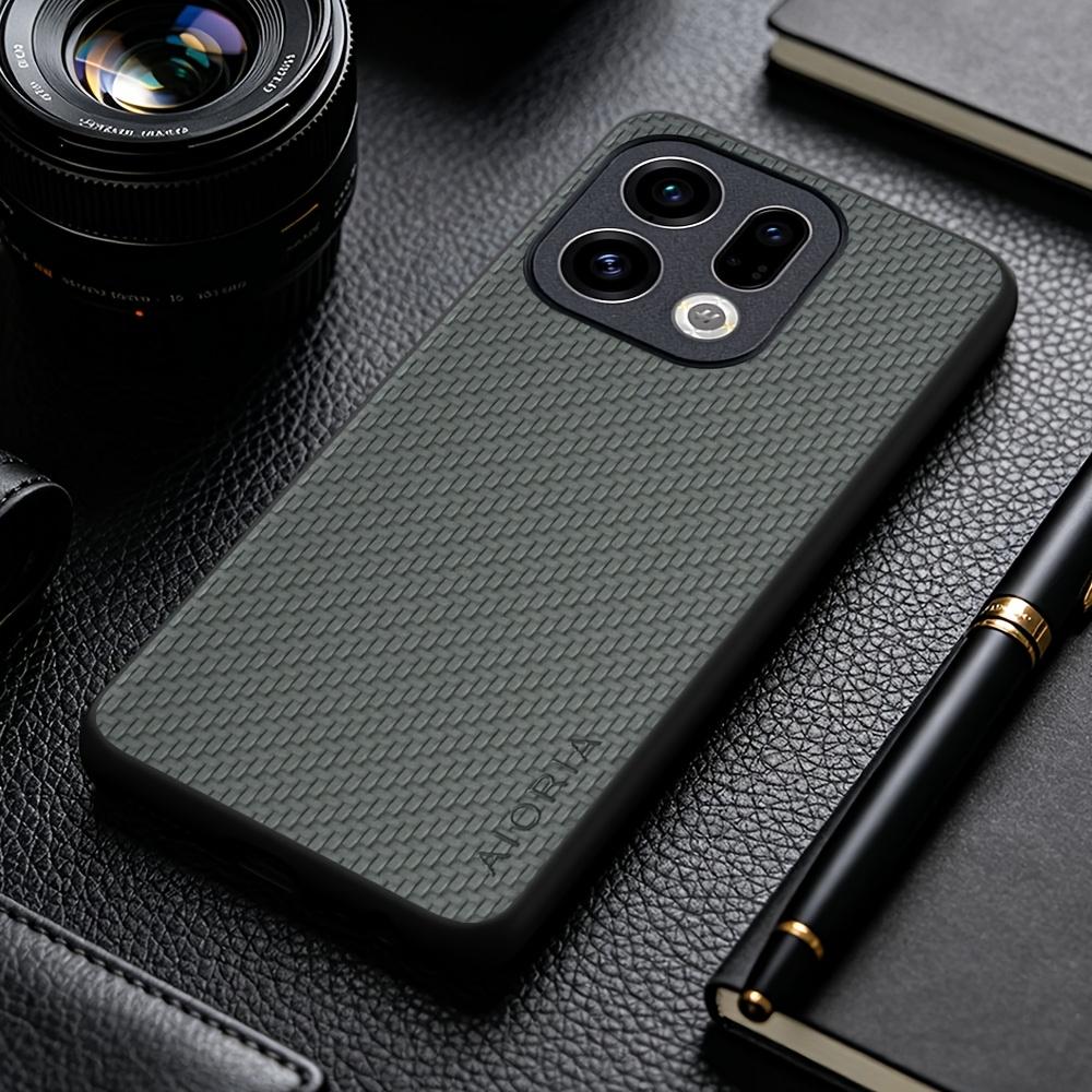 Phone Case: New Stylish Business Casual Phone Case for OPPO Find X9 Pro X8 Pro X9 Ultra X5 Lite Faux Carbon Fiber Synthetic Leather Phone Cover
