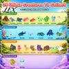 Winter Holiday Activities 3D Printed Animal Advent Calendar, 24-Day Dinosaur Ocean Land Fun Interactive Toys for Kids Figure Countdown Set, Christmas