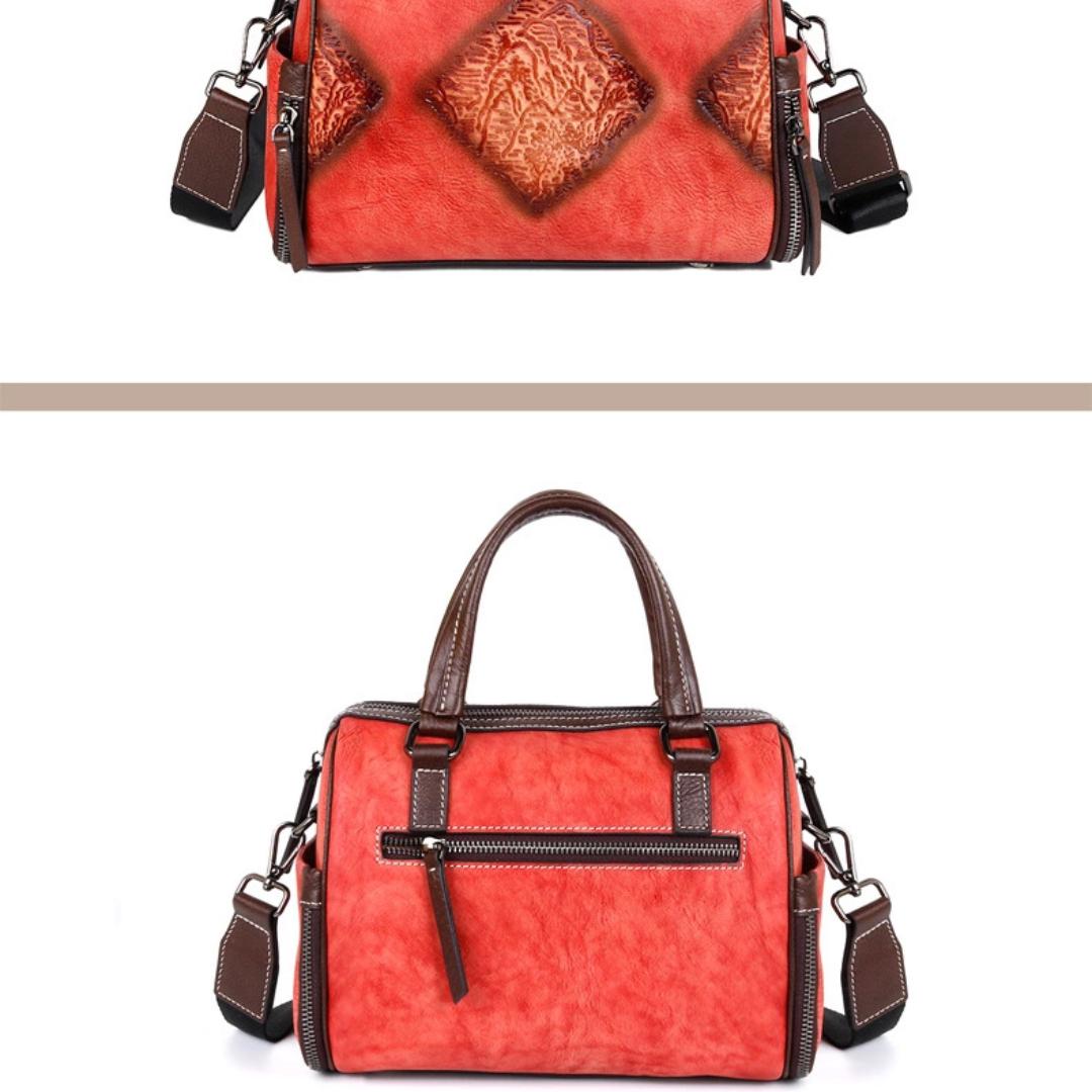 Винтажная кожаная сумка большой вместимости — фото 14