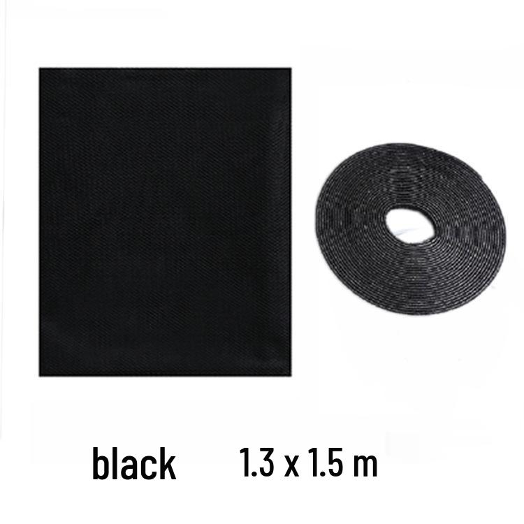 Zanzariera autoadesiva in velcro bianco e nero - Soluzione fai da te invisibile