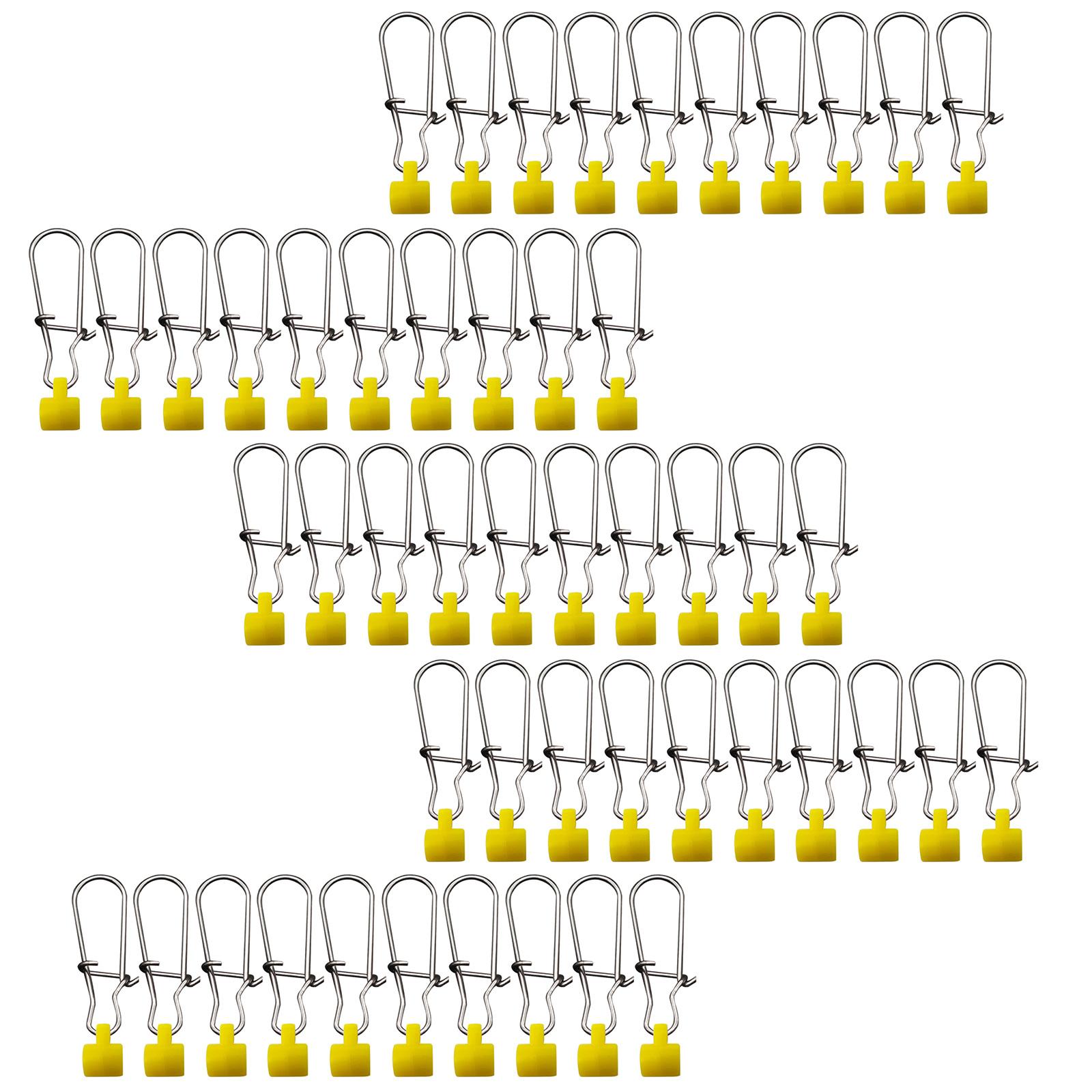 

50 шт. леска грузило слайдеры Duo Lock Snap Heavy Duty рыболовные клипсы грузило соединитель лески снасти для соленой воды A