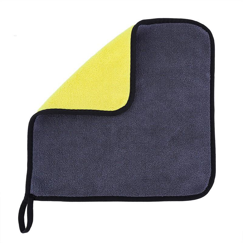 „Dickes, saugfähiges, doppelseitiges Mikrofaser-Autoreinigungstuch mit Logo“