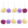 10pcs Bath Shower Sponge Home Travel Portable Exfoliating Bath Loofah Body Scrubber