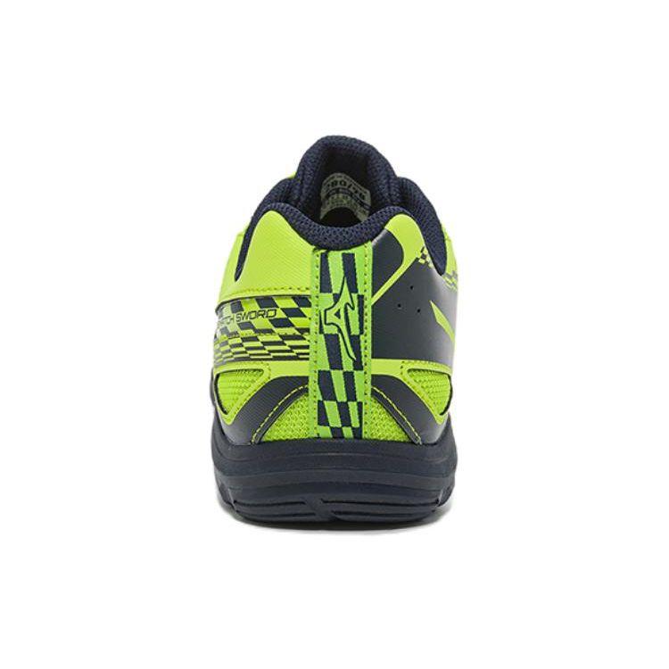 Mizuno Crossmatch Sword Non-Slip Wear-Resistant Shock Absorbing Low-Top Table Tennis Shoes Unisex Shoes Yellow Black 81GA213023