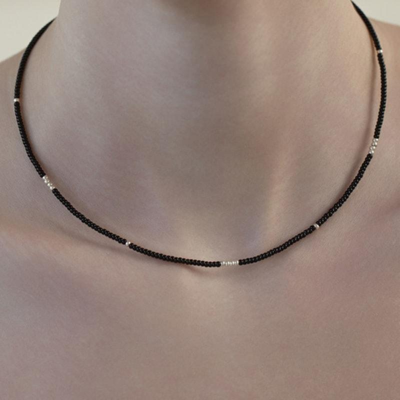 Tatiana (925 Silver) Blend Bead Necklace NZ2453