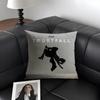 PPink TTrustfall Sänger Kissenbezug Natürlicher Leinen Bio-Stoff Beidseitiger Druck Sofa Heimdekoration Geschenk Kissenhülle
